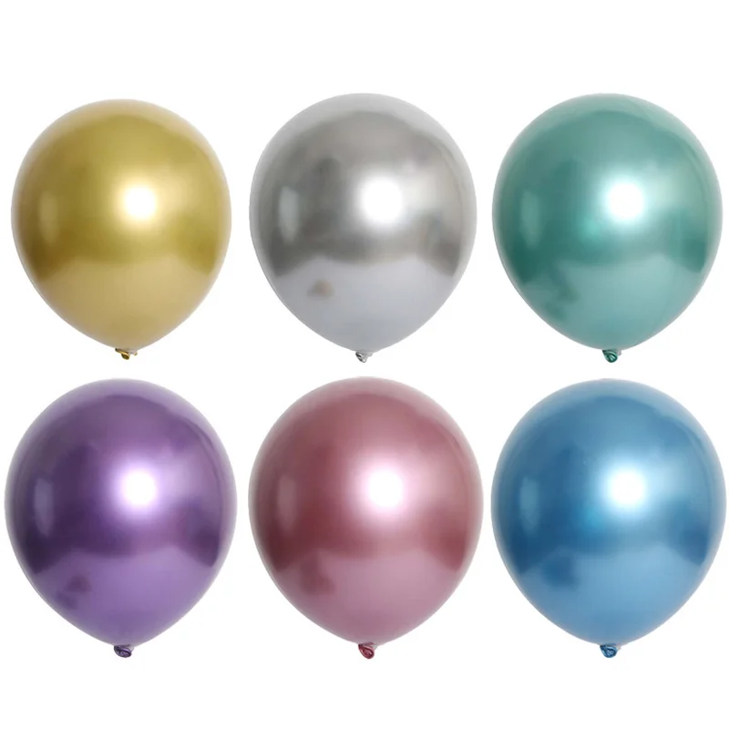 

5pcs/lot 12inch Thick Metallic Colors Latex Balloons Wedding Decoration Metal Pearl Air Balloons Birthday Party Decorations Kids