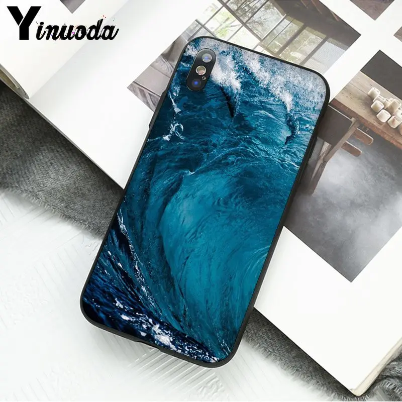 Yinuoda синее море DIY печать рисунок чехол для телефона чехол для Apple iPhone 8 7 6 6S Plus X XS MAX 5 5S SE XR мобильные телефоны