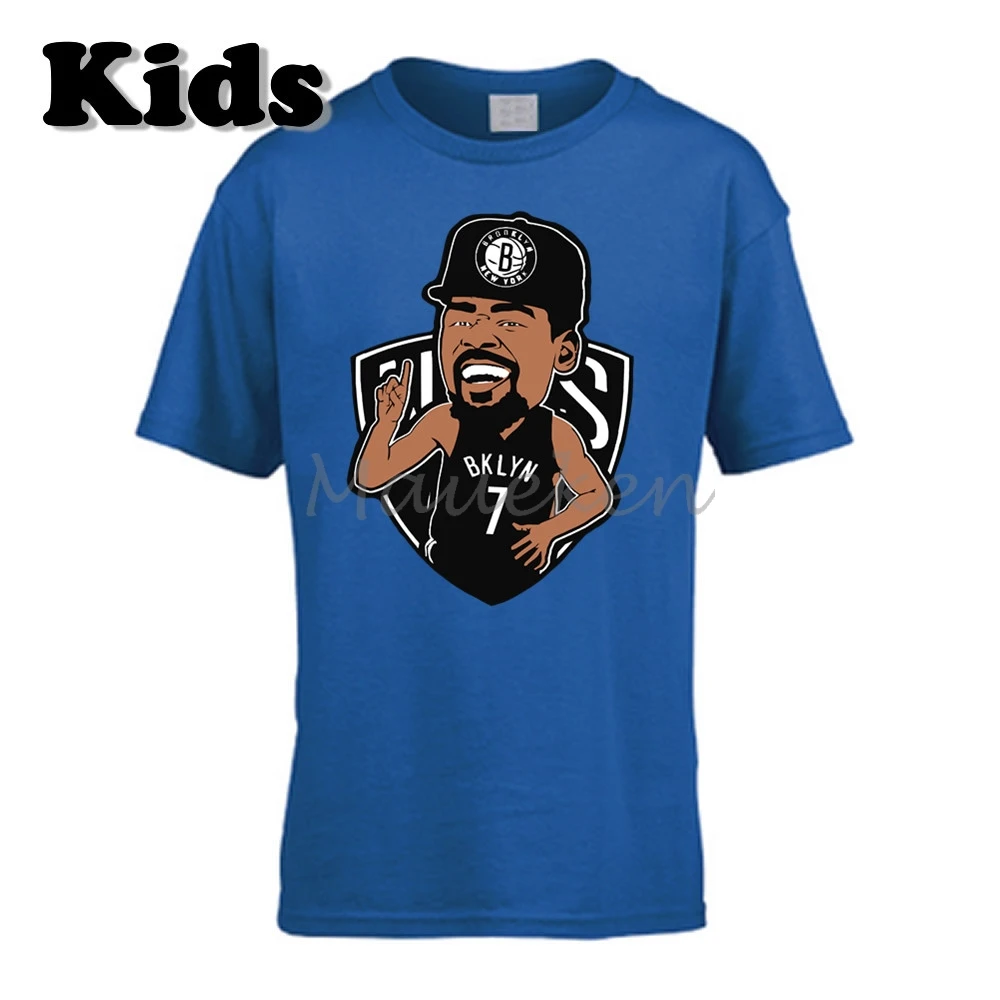 Детская футболка Кевин Дюрант 35, новая одежда короля нью-йоркского футболка для мальчиков и девочек, футболка для фанатов Бруклина с круглым вырезом W19062602 - Цвет: 5