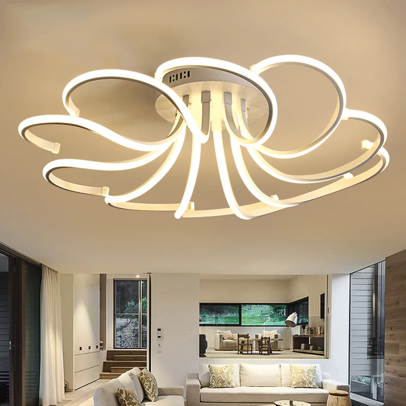 

New Designer Modern Led Ceiling Lights For Living Study Room Bedroom lampe plafond avize AC85-265V Indoor Ceiling Lamp Fixtures