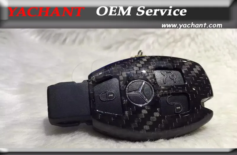 

Free Shipping Dry Carbon Fiber DCF Key Cover Fit For Mercedes Benz W117 C117 W212 W203 W204 C63 W207 W218 W221 Key Holder Case