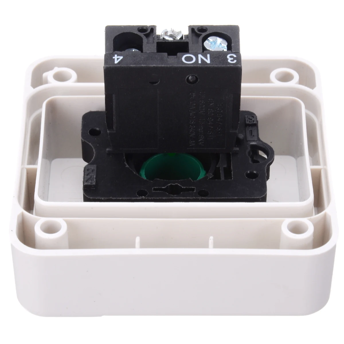 Durable Wired ABS Push Button Switch One Button Control Weatherproof Switches With  M20 x 1.5 Enclos Mayitr