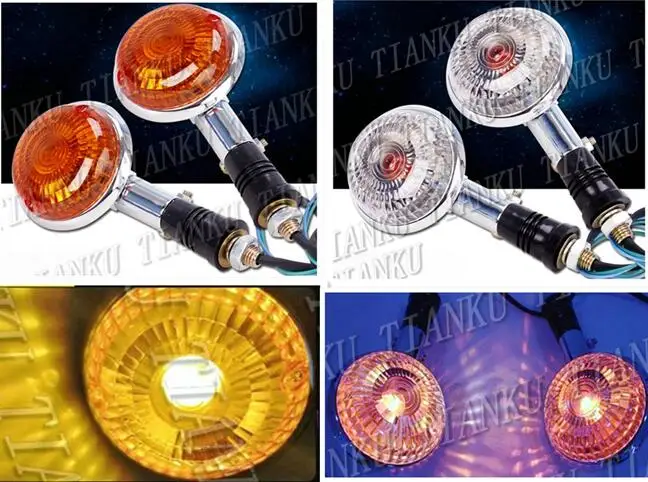 Motorcycle Turn Signals Light For Honda Shadow Spirit Sabre Aero ACE Steed VLX 400 600 1100 DLX VTX1300 1800 Magna VF 250 750