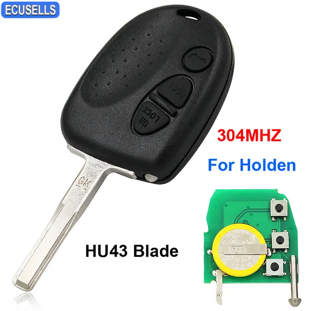 3 Button Remote Key Smart Car Key Fob 304MHZ for Holden Commodore VS VR