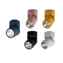 JLAPRIRA 90 градусов Регулируемый Макарон поверхностного монтажа светодиодный точечный потолочный светильник свет 7 Вт скандинавский светодиодный потолочный светильник