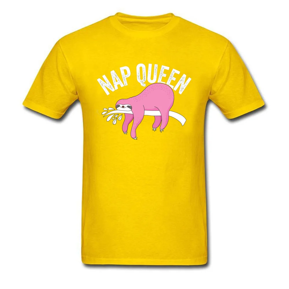 Nap Queen 16607 Prevalent Custom Tops Shirt Round Collar Father Day Pure Cotton Short Sleeve T Shirts for Men Design Tees Nap Queen 16607 yellow