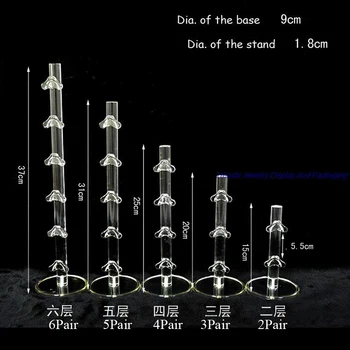 

White Clear Acrylic Glasses Display Set (2 Pair,3 Pair, 4Pair, 5Pair ) Props Sunglasses Show Holder Plastic Stand Rack Frame