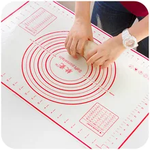 1 шт. Толстая Силиконовая накладка для выпечки скалка для теста большая панель поверхности и формы для выпечки силиконовая накладка разделочная доска