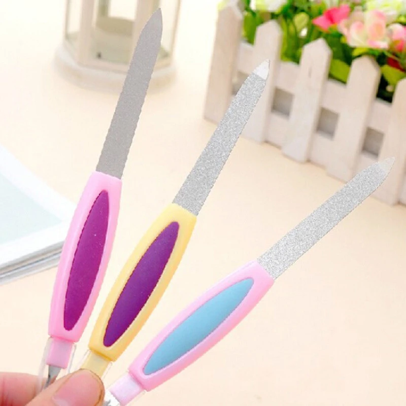 1pcs New Cuticle Remover Metal Nail File For Manicure Pedicure Podiatry