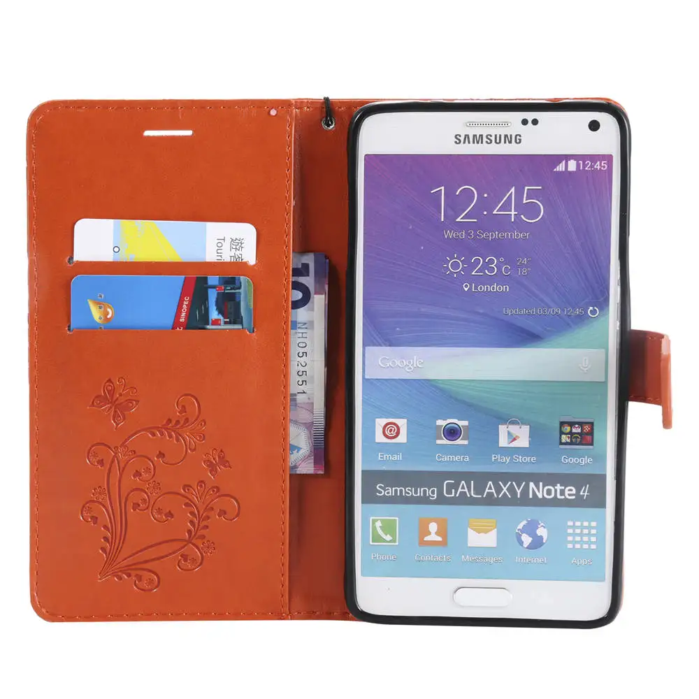 3D чехлы для SAMSUNG Galaxy Note 4 SM N910F N910C N916S N9109W Чехлы С Откидывающейся Крышкой в виде