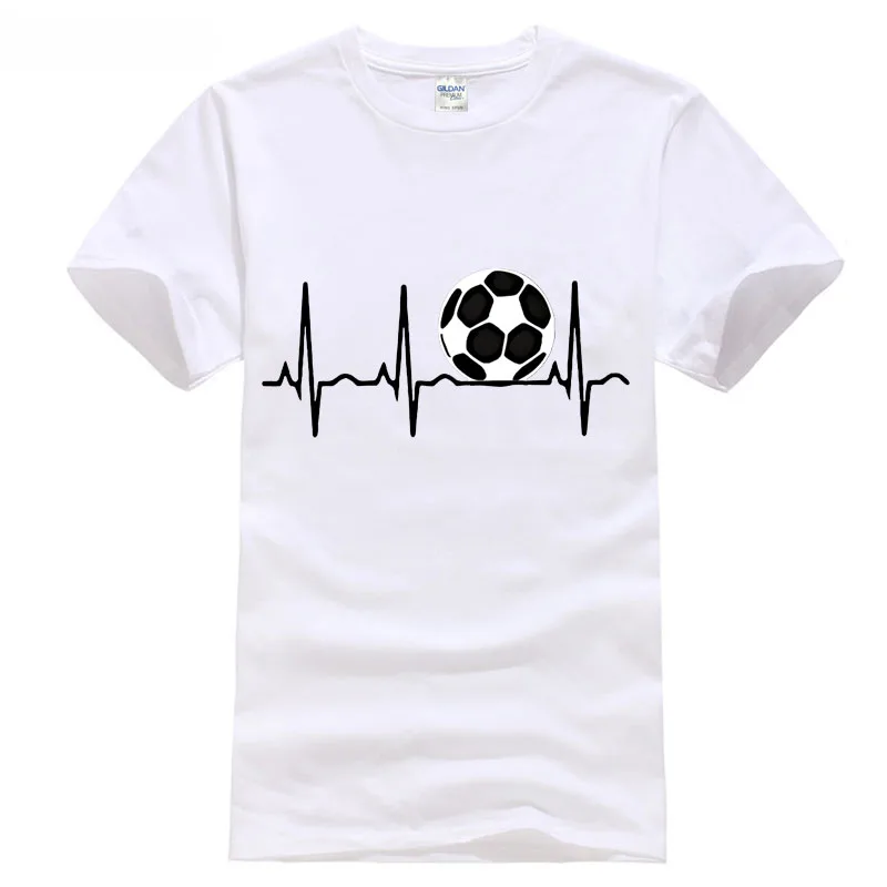 2018 Лига Soccering cup новая футболка-Европейский футболист Heartbeat Tee топы Летняя модная