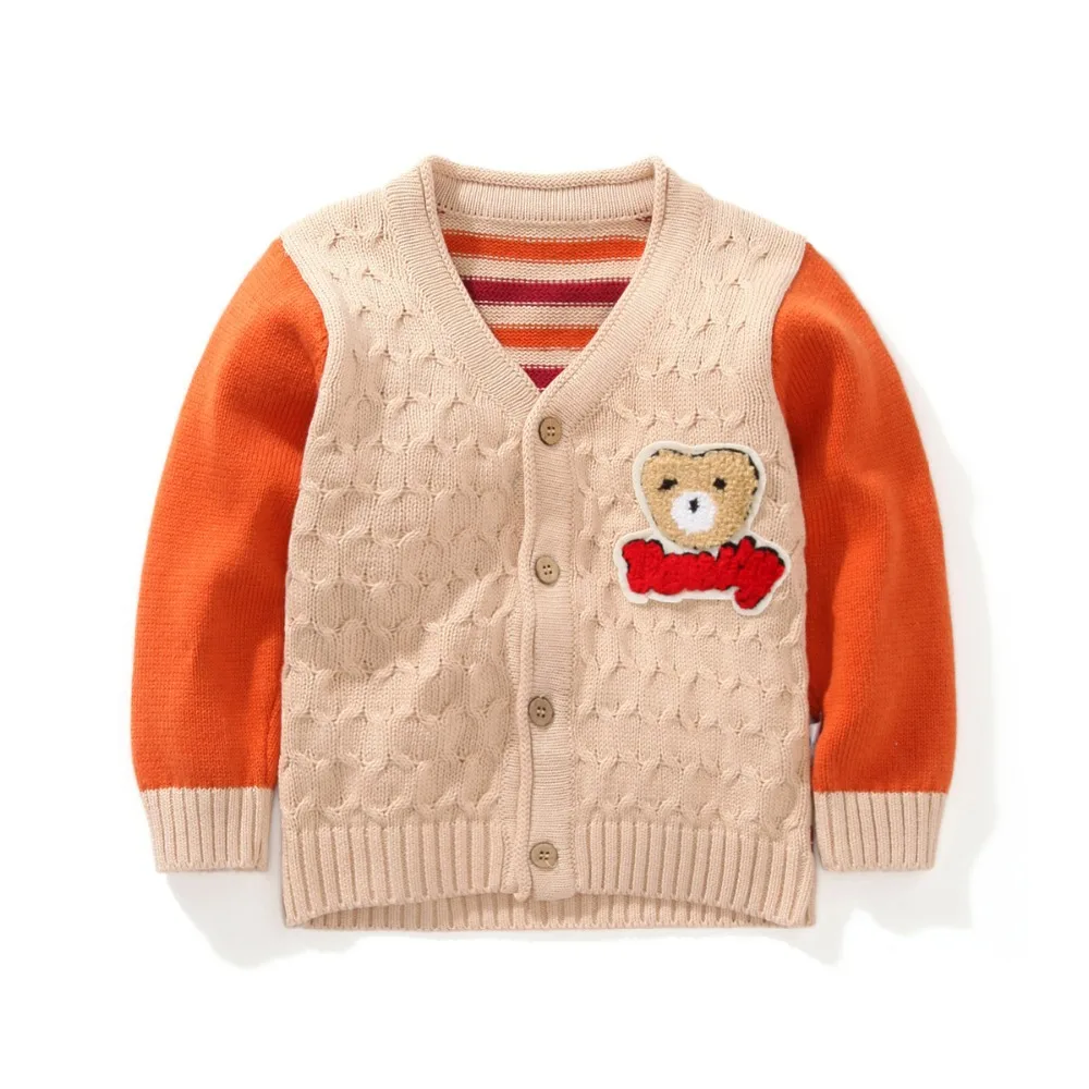 1 4Y Boys Cardigan Children sweatercoat Kids Sweater Baby Jacket Brand