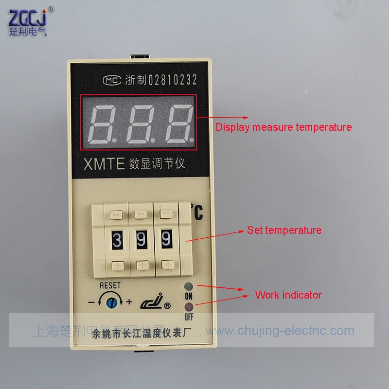 0-399 градусов K Тип XMTE регулятор температуры