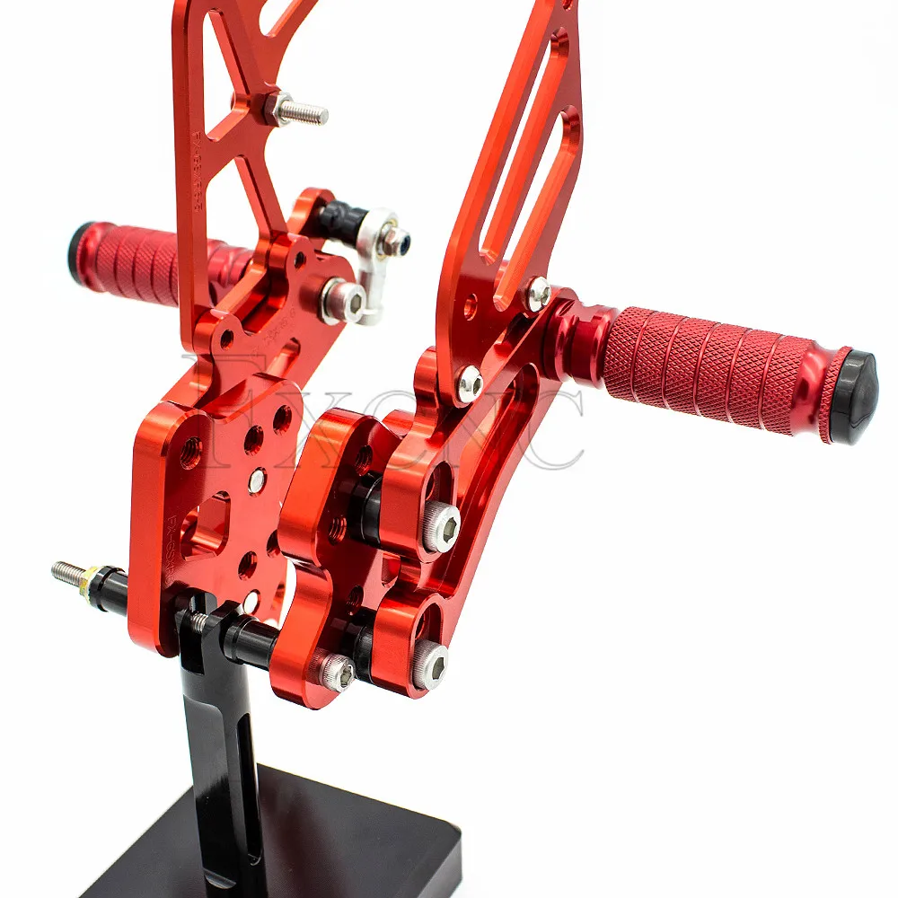CNC Алюминиевые мотоциклетные Подножки Набор подножки Rearset для Suzuki GSXR 600 GSXR600 GSXR750 K6