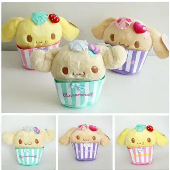 

Kawaii Cinnamoroll in Snack Cup plush Toy Cut Big ears Dog in coffee cups Soft Stuffed Animal Dolls For Kids Girls Children Gift