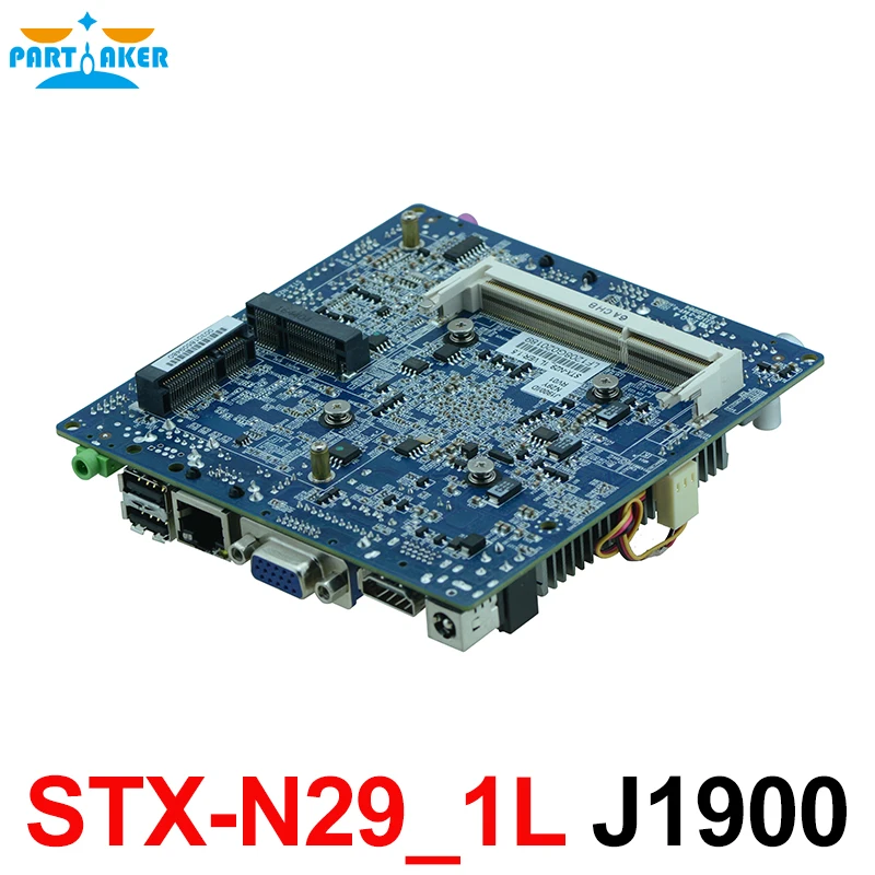 Безвентиляторная тонкая материнская плата MINI ITX с 6 * USB 2 COM VGA LVDS Intel J1900 встроенная
