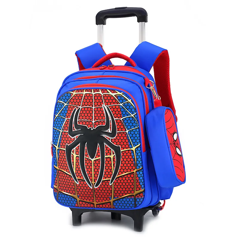 Тележка детская Школьные ранцы Mochilas дети Рюкзаки с колеса тележки Чемодан для