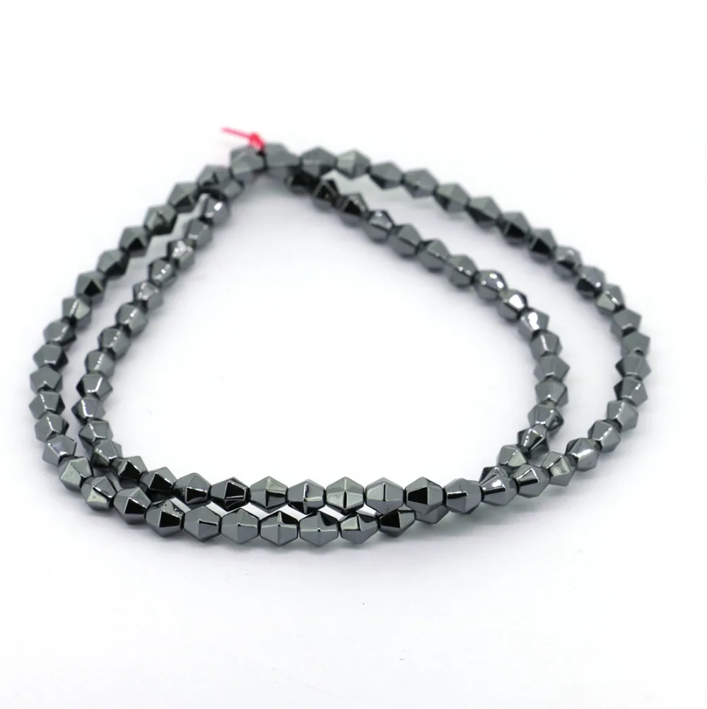 

4mm DIY Jewel Making Beads Bicone Hematite Loose Beads