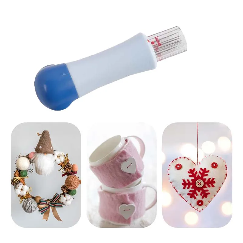 

New DIY Needle Wool Felting 7 Needles Sewing Accessories Handle Holder Embroidery Mat Brush Kit Tools Sets Patchwork Arts Craft