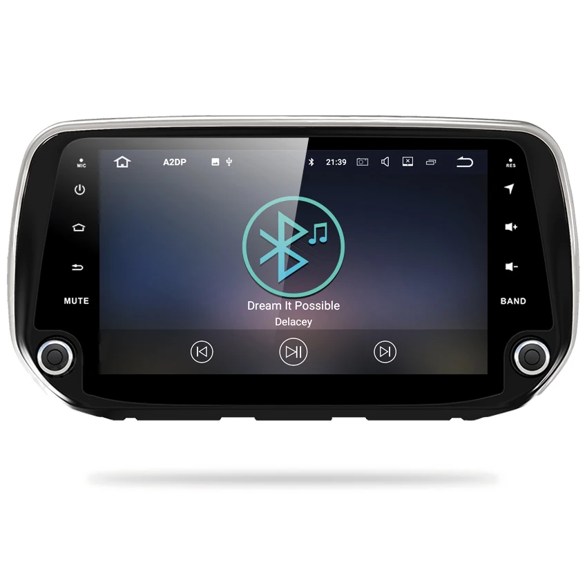 OZGQ Android 9 0 система ''IPS экран автомобильный монитор видео Радио для Hyundai santafe 2018 с