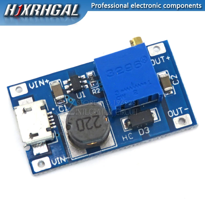 5 шт. модуль регулировки наддува на 2 А Повышающий Модуль а с MICRO USB в-24 в до В 9 12 28