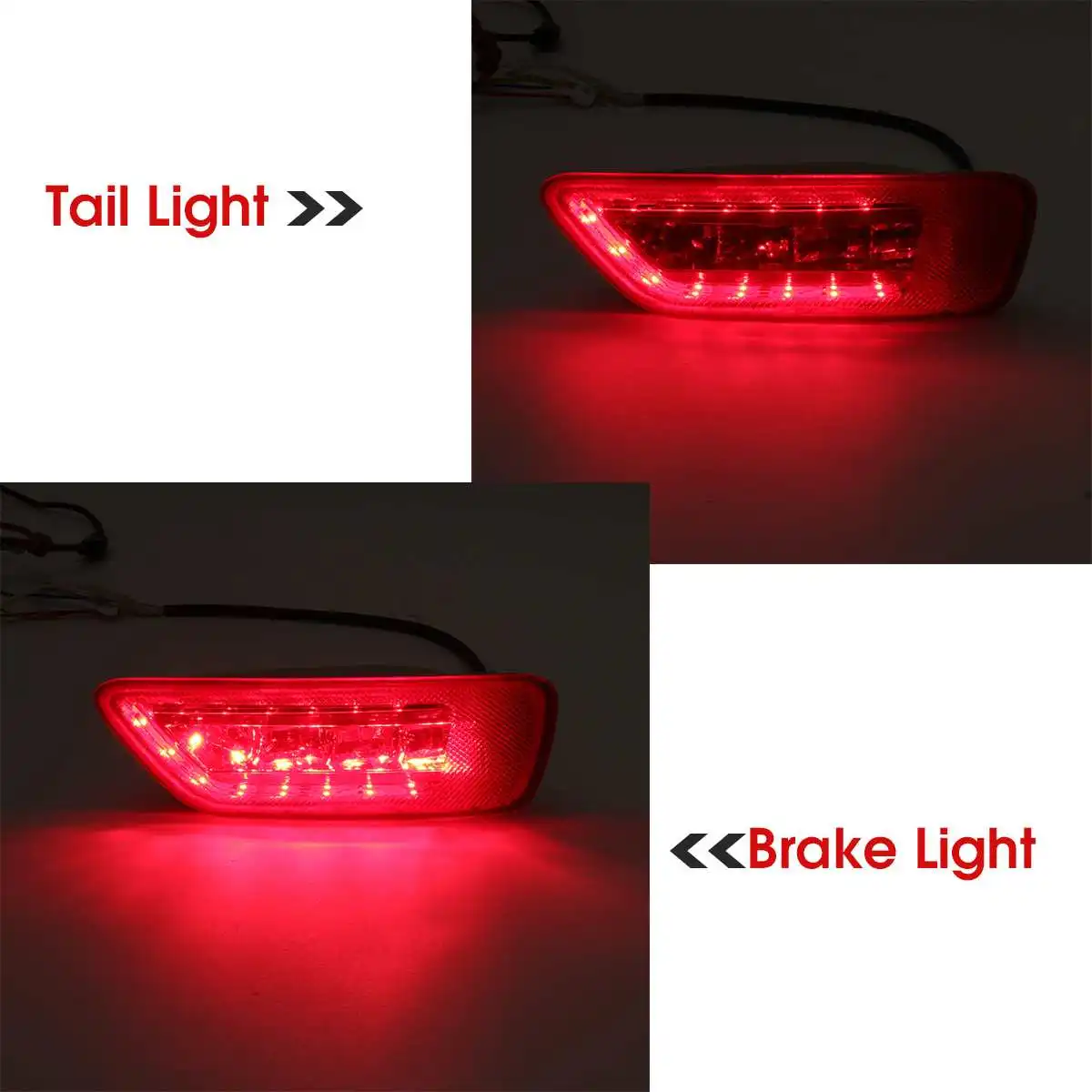  1Pair LED Rear Bumper Fog Marker Rear Lights Tail Brake Fog Lamp For Jeep Grand Cherokee WK2/Compas - 33039835068