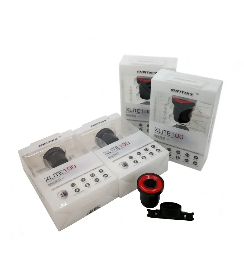 Discount Xlite100 Bicycle Taillight Auto Start/Stop Brake Sensing IPx6 Waterproof LED Charging Cycling Enfitnix 30 lumens Rear Light bike 4