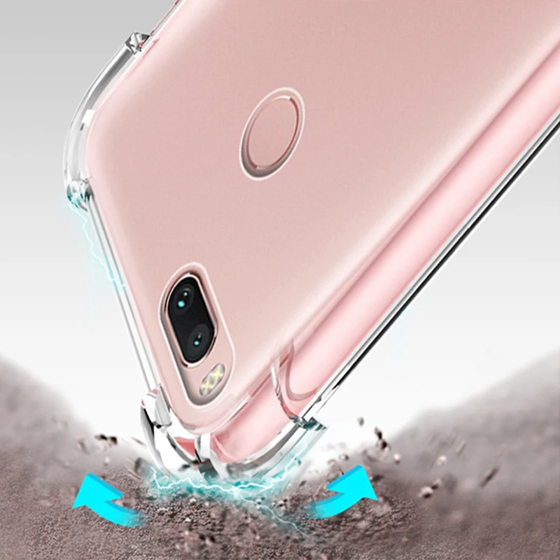 Portefeuille Ultra Thin Transparent Soft Gel TPU Silicone Case Cover for Xiaomi Redmi Note 4 X 4X 4A 5A mi6 Mi Max 2 Mix A1 5X 6 (3)
