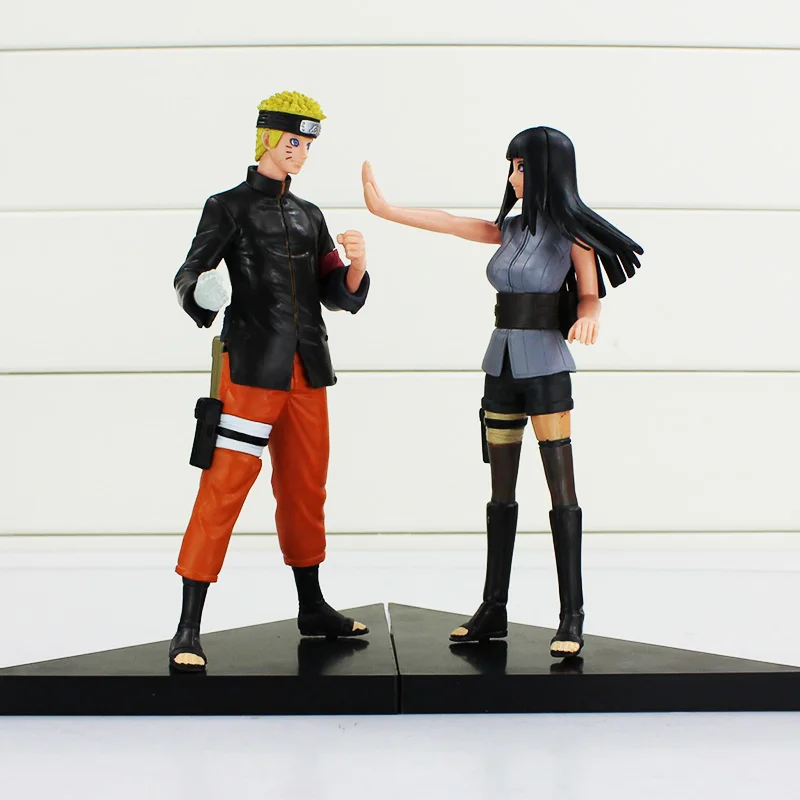 

2Pcs/Set Naruto Anime Uzumaki Naruto + Hyuuga Hinata PVC Figures Hyuga Hinata Figure Doll Collection Toy 16cm Approx