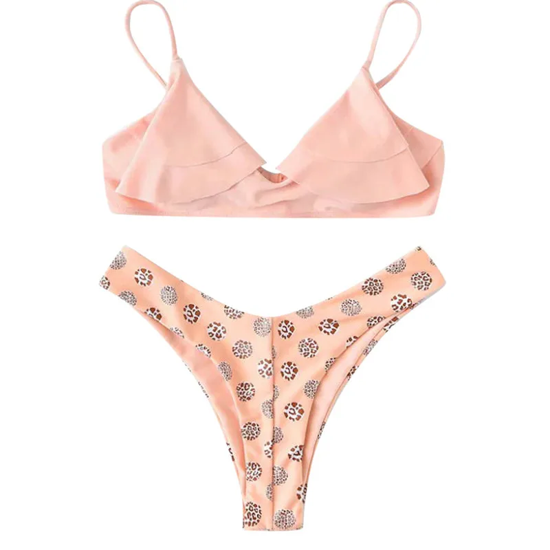 

Women Girls Bikini Set Underwire Padded Sexy Beach Floral Suit Swimwear Women Beachwear Swiming Suit Womens Bikinis A1