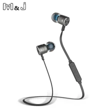 M& J M325 магнитные беспроводные Bluetooth наушники стерео спортивные вкладыши Беспроводные наушники с микрофоном для Iphone Xiaomi Piston 3 Auriculares