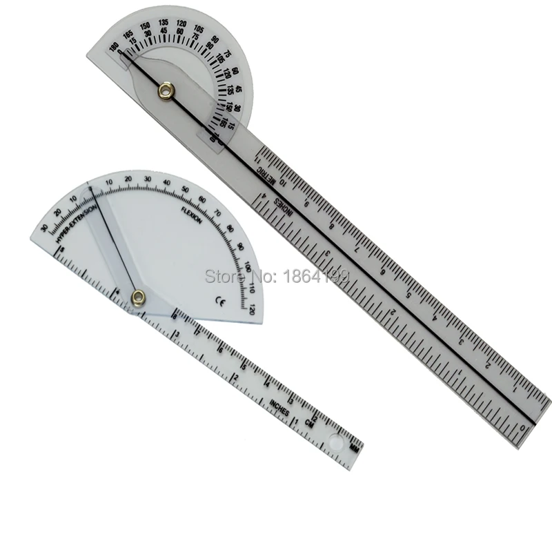 

2pcs/set finger goniometer 180 degree finger ruler angle meter Medical Goniometer plastic protractor