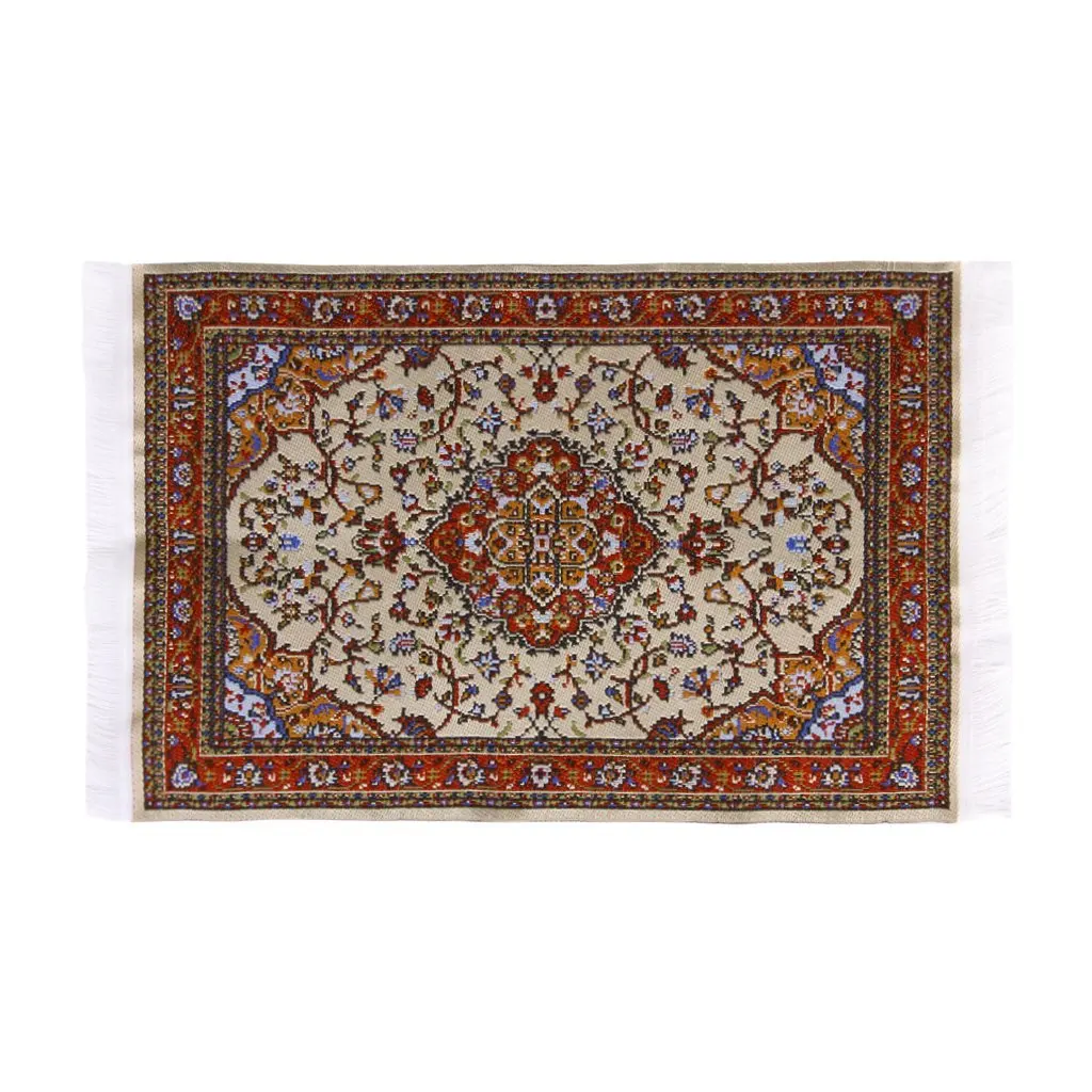 1/12 Dollhouse Miniature Furniture Floor Rug Carpet 24 x 15cm