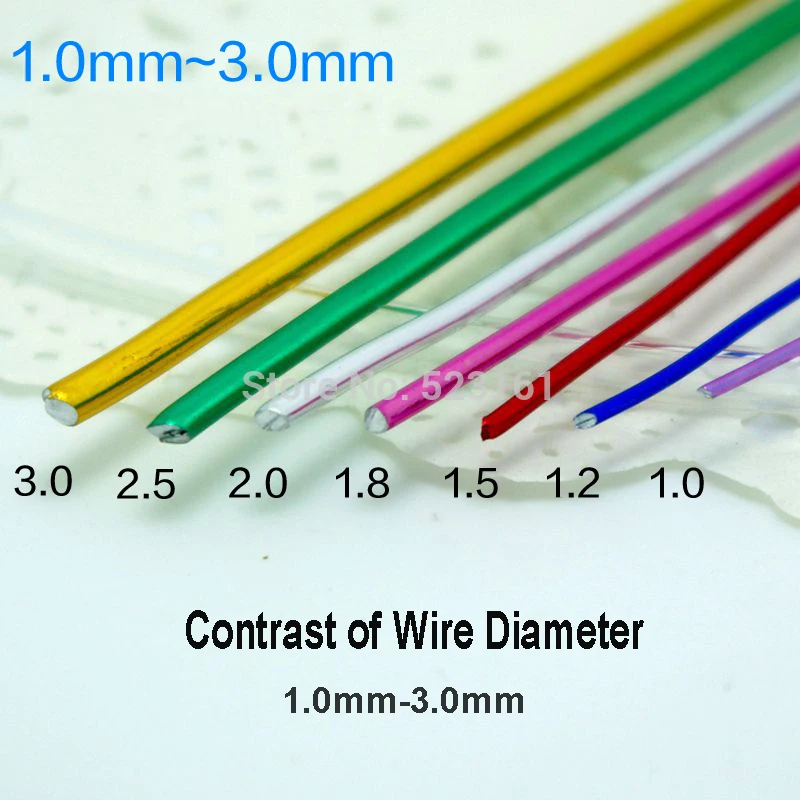 Arts Crafts Sewing Beading Jewelry Making Bendable Metal Wire For Diy Sculpture And Crafts 4 Rolls 1 Mm 1 5 Mm 2 Mm And 2 5 Mm In Thickness Each Roll 16 4