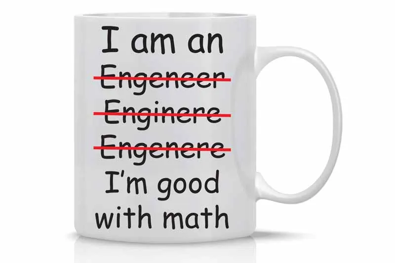 Белый I'm Good With Math Mug-забавная кружка-11 унций кружка инженера кофе идеальный подарок на день отцов - Цвет: Белый
