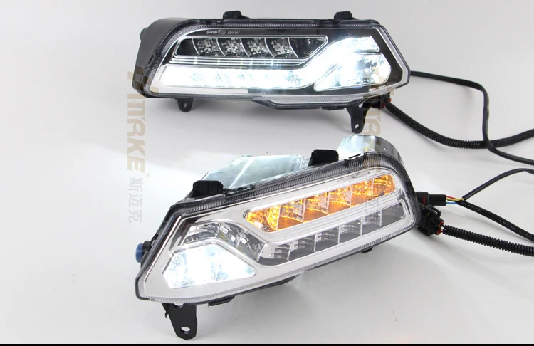 SMRKE DRL для Volkswagen Polo 6C~ /Автомобильный светодиодный дневные ходовые огни с поворотными лампами/противотуманная фара
