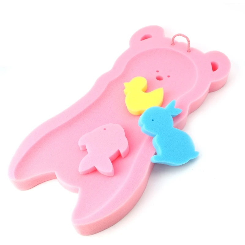 Newborn Anti slip Sponge Pad Baby Bath Tub Bathing Pad