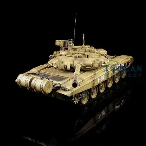 2,4 Ghz Henglong 1/16 желтый 6,0 пластиковая версия Россия T90 RTR rc Танк 3938 модель TH12992