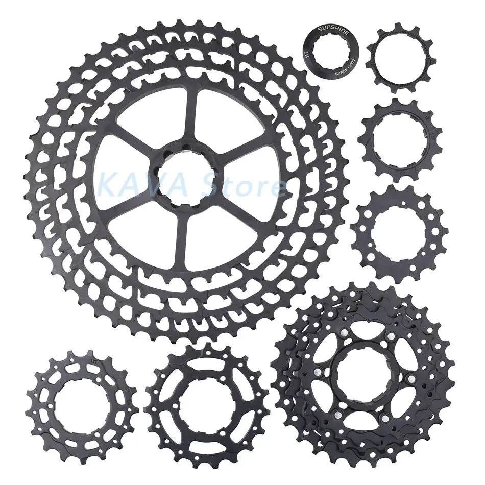 SUNSHINE MTB 12 скоростная кассета 11-50 T Сверхлегкий 399g CNC Freewheel горный запчасти для велосипеда XTR GX NX