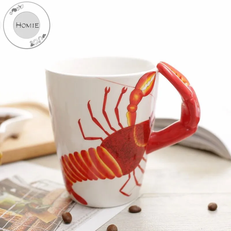 HOMIE lovely Animal Ceramics Coffee Mug Large Capacity 360ml Animal Mugs creative Drinkware Coffee Tea Cups Novelty Gifts milk 20