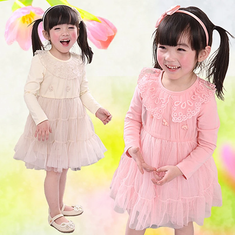 

Anlencool Free shipping 2017 Korean version of children's clothing children dress spring baby girl dress newborn baby clothes