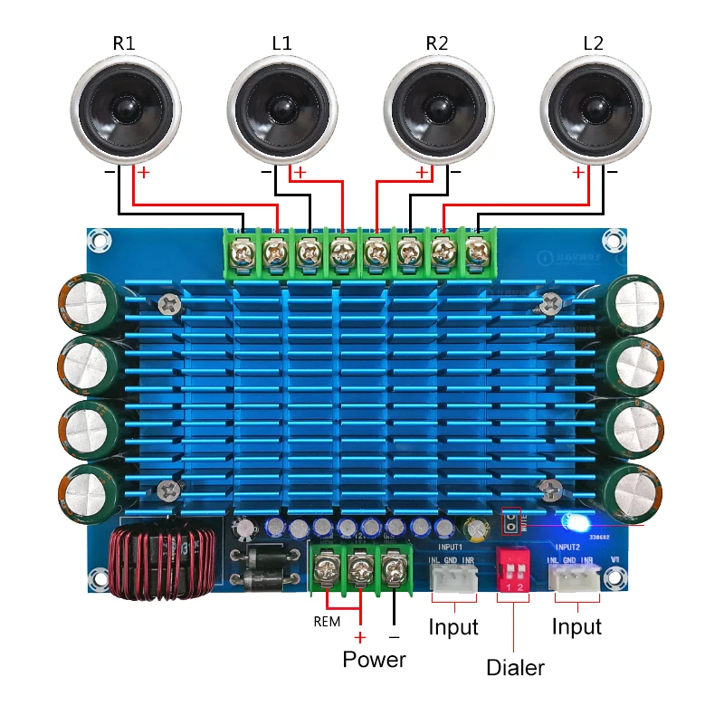 TDA7850 автомобильный 4 0 канальный усилитель мощности плата 50 Вт * DC12V Высокая