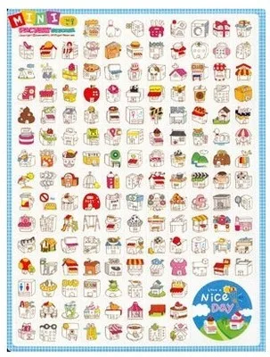 2 листа/упаковка прозрачные наклейки в виде дневника|stickers transparent|stickers stylestickers kids |