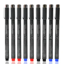 Sakura microperm тонкая линия ручка на масляной основе игла для чернил ручка ультратонкая ручка 0,1 мм 0,3 мм 0,5 мм черный синий красный цвета художественная поставка