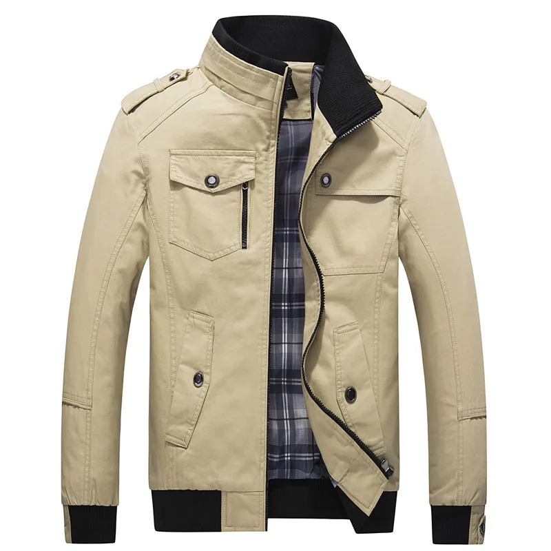 

OLOME New Fashion Casual Men Jackets Autumn Winter 2019 Men Windbreaker Jacket Mens oversized solid color Coats
