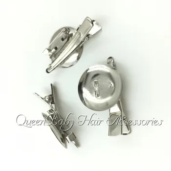 

100pcs/lot Silver Metal Hair Clip Brooch Pin Backings Safety Pin