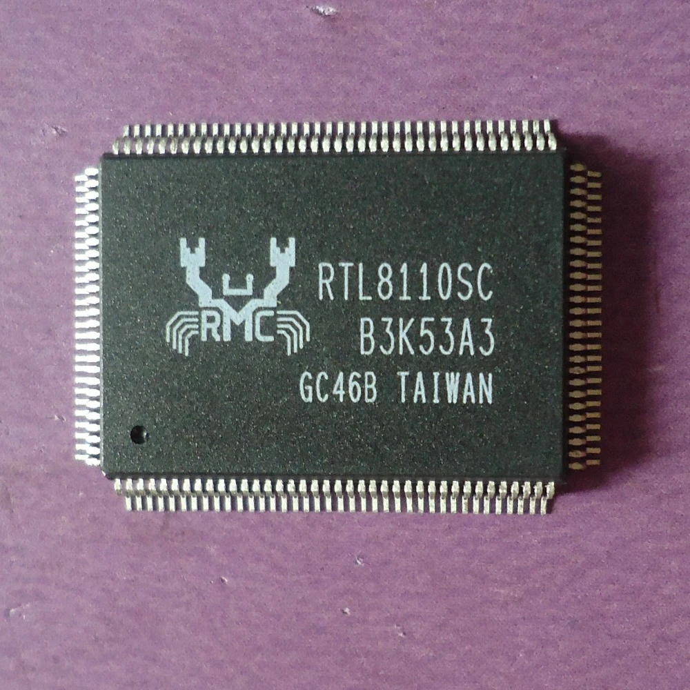2PCS RTL8110SC Single-Chip Gigabit LOM Ethernet Controller QFP128 2PCS RTL8110SC Single-Chip Gigabit LOM Ethernet Controller QFP128