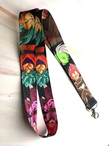 

10pcs/20pcs/30pcs/50pcs Japanese anime Dragon Ball Z Neck Strap Lanyard Mobile Phone Key Chain ID Badge Key Chains K305