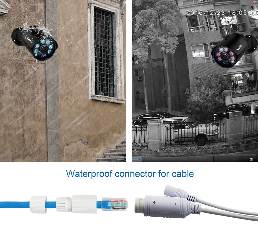 Smar H.265 8CH CCTV Surveillance Kit 2MP Security Camera System 4CH 8CH POE NVR With 1080P POE IP Camera Set Real Plug and Play (7)