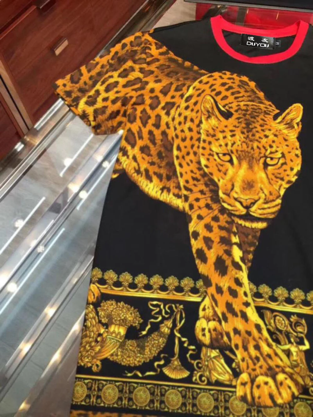 Мужские дизайнерские футболки DUYOU с 3D принтом большого тигра, летние футболки с коротким рукавом в стиле хип-хоп из хлопка, топы, футболки, уличная одежда